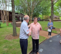 Mackey receives commemorative medal from England